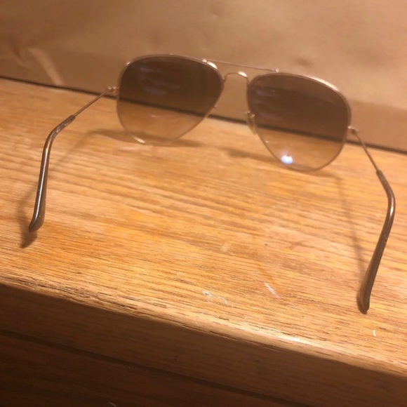 Ray Ban gradient sunglasses gold brown Aviators - Picture 3 of 3